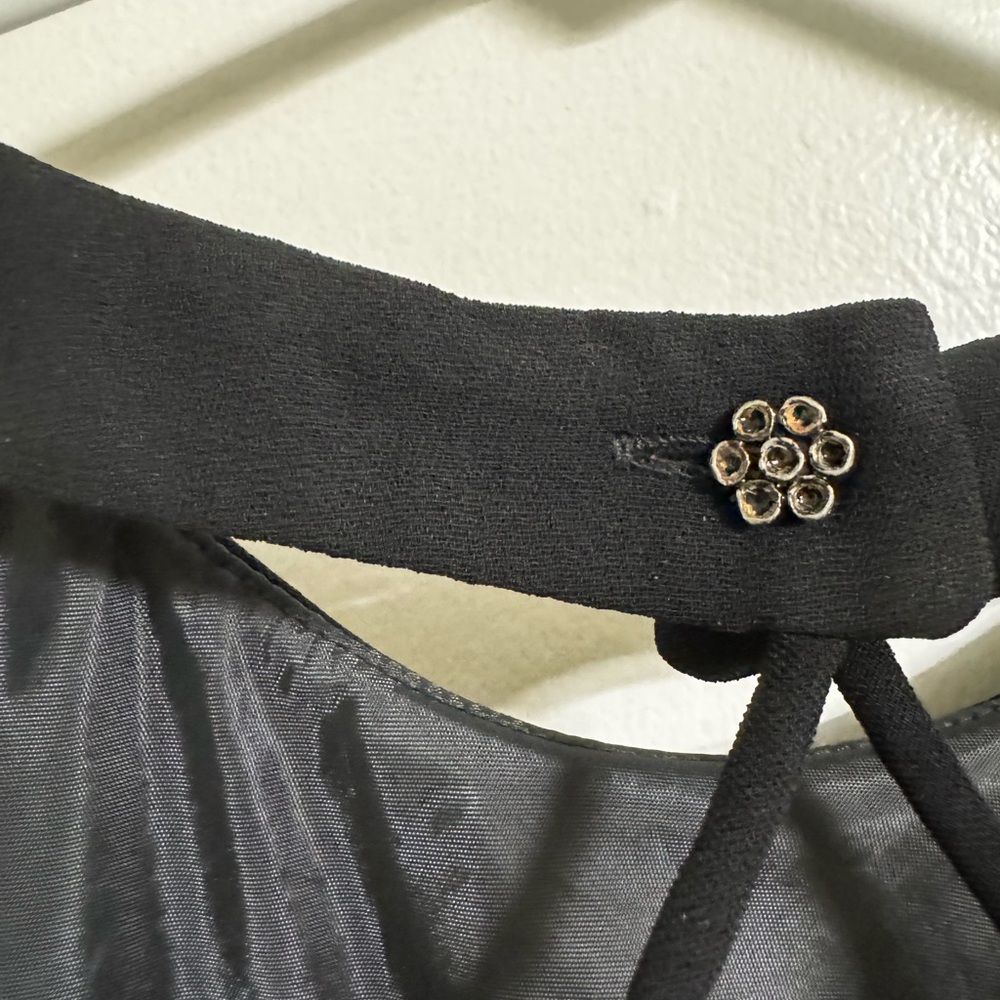 Vintage Evan Picone  Elegant Black Maxi Dress - Picture 4 of 8